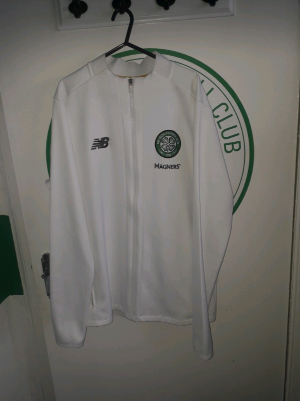 white celtic tracksuit top